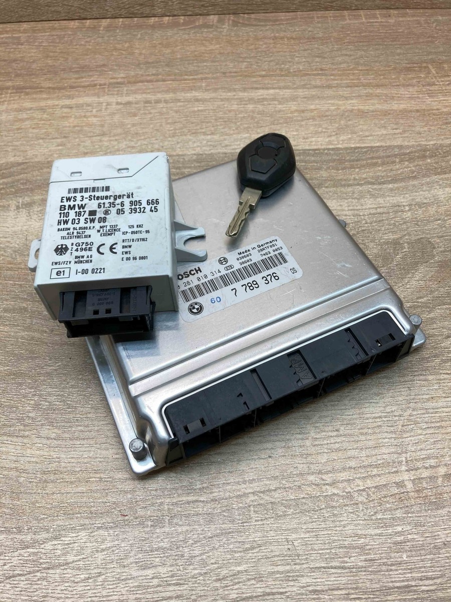 7789376 6905666 Bosch BMW E39 5 Series With Key Motor ECU Engine