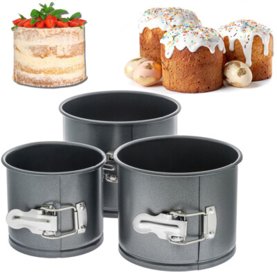 SET 3 NON-STICK DETACHABLE MOLD FOR BAKING ORTHODOX EASTER CAKE PASKHA FORM DISH