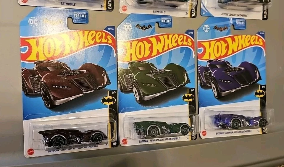 Hot Wheels~MIX~BATMAN~  BATMOBILE ~Lot Of 6~VARIANT~NM- - Image 2 of 4