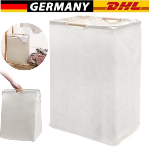 Wäschekorb Wäschesammler Wäschebox mit Deckel Schmutzwäschebehälter Stoff 60L
