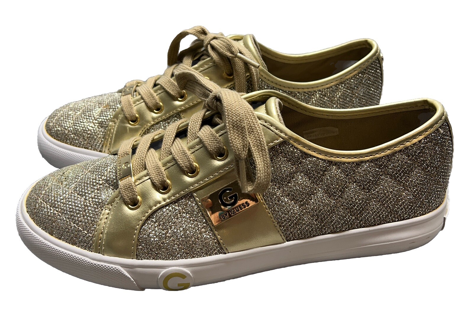 G by Guess Gold Womens Shoes Woman’s Size 9M Metallic Glittery Shimmer Bling