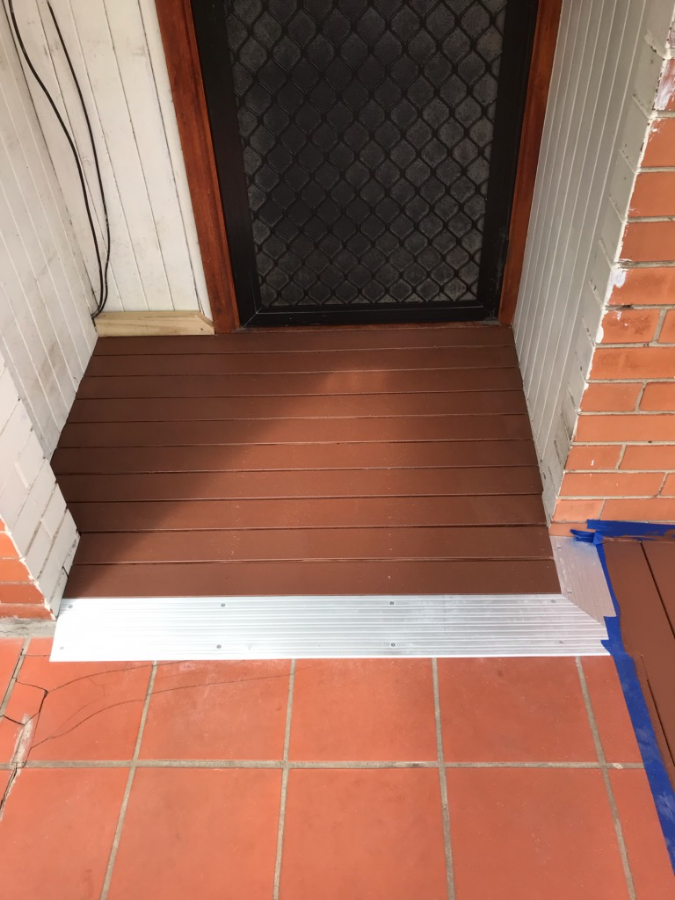 Aluminium threshold doorway ramp wheelchair wedge disability 1:8 ...