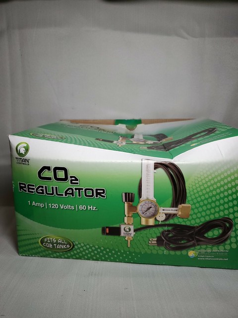 Titan Controls Co2 Regulator Grow Room Pressure Gauge For