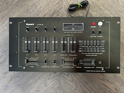 Vintage Numark DM 1650 Stereo Equalizer DJ Mixer with Manual