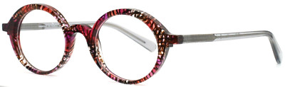 MATTTEW Calima 1044 Pink Grey Womens Round Full Rim Eyeglasses 45-22-145 B:39