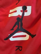 NIKE AIR JORDAN Boys Jumpman Full Zip Warm Up Jacket, Size 8-10 years Black/Red