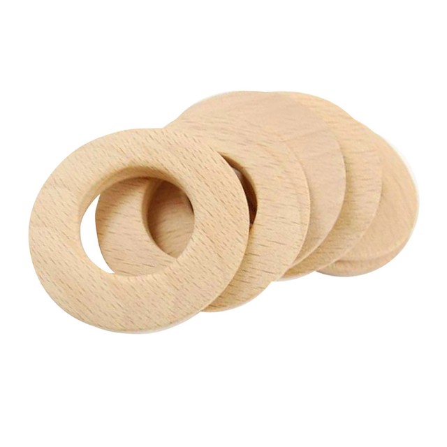 wooden baby teething rings