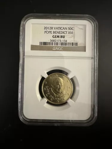 2012R Vatican 50C Pope Benedict XVI GEM BU NGC Label Vatican City Certified Coin