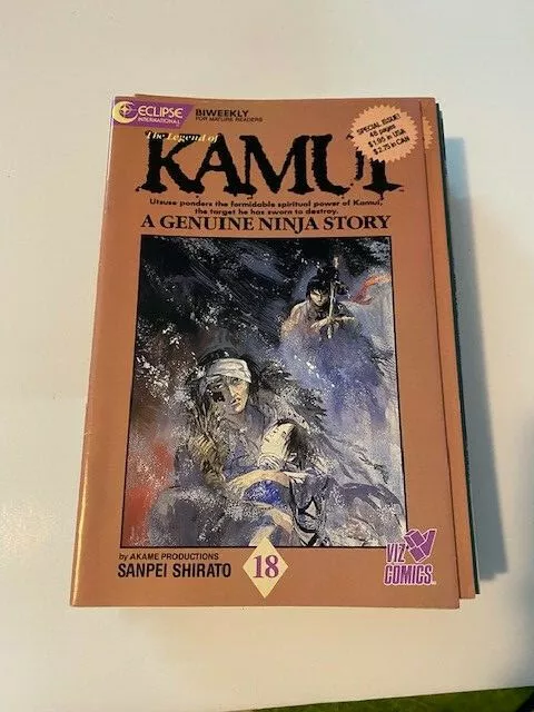 Anime and Manga Comics Kamui #18 Eclipse Comics Sanpei Shirato