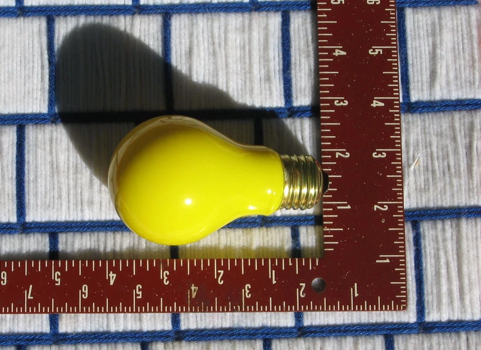 new 40w BUG yellow A19 sign 130V Party LIGHT BULB 40 WATT EXTRAS ship for 7¢* - Image 4 of 4