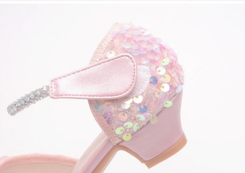 GIRLS DIAMANTE SHOES WEDDING PARTY BRIDESMAID LOW HEEL MARY JANE EVENING SANDALS - Picture 8 of 52