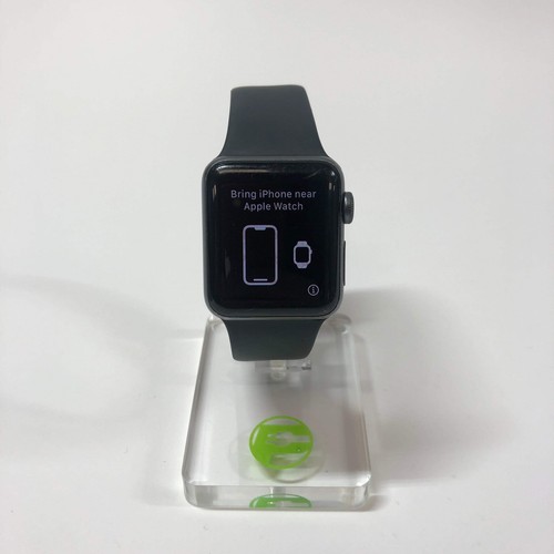 GPS Only Apple Watch Series 3 38MM Black Aluminum Black Sport Band MTF02LL/A