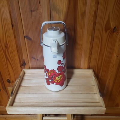 Vtg 1970s ZOJIRUSHI 10 Cup Thermos Vacuum Bottle Japan Hot/Cold Tested Amazing