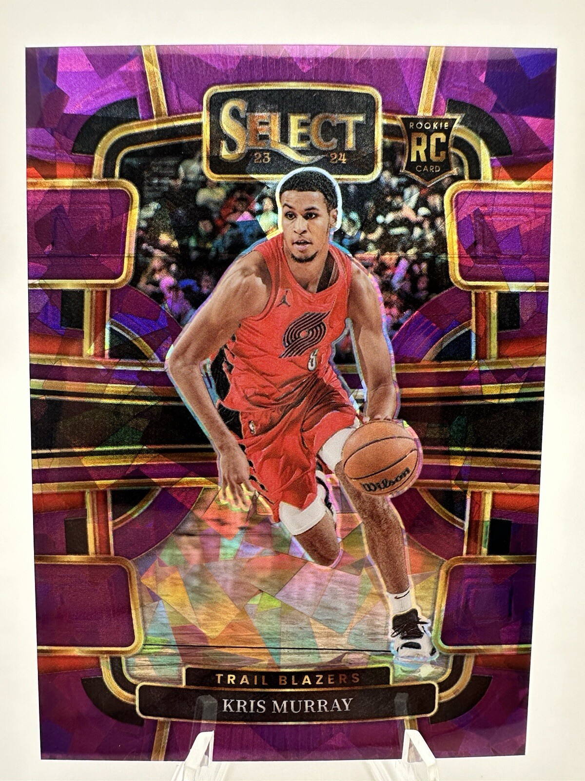 2023-24 Select Kris Murray Concourse Purple Cracked Ice Prizm Rookie RC /99