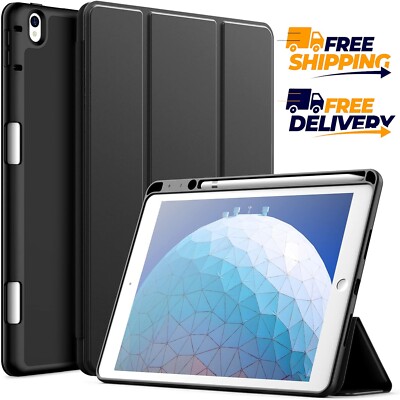 For iPad Air 3rd Generation Pencil Holder Rebound Trifold