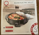 Round Electric Skillet CHEF’S COUNTER CC-260 12" Aluminum Hot Plate nonstick NEW — photo 1