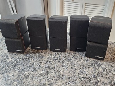 Bose Double Dual Cube Speakers Acoustimass Lifestyle Lot Of 5 (2 are Redline)