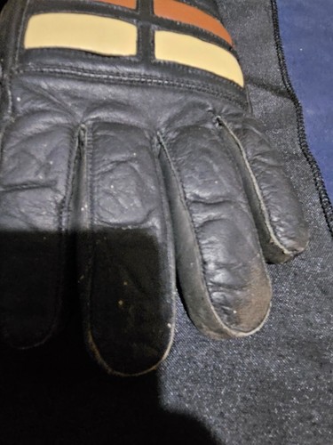 Vintage Kombi Women’s S/M Leather Black Gloves 1970S Used Good/Fair Condition - Picture 13 of 14