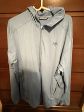 arcteryx Men’s Lightweight Full Zip Hoodie Light Blue XXL