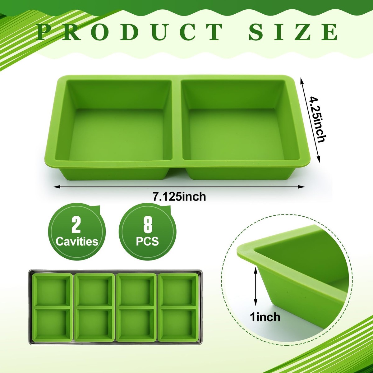 15 Cavity Silicone Tray Dividers For Harvest Right Freeze Dryer (Medium & Small Trays) - 4 Pack, Food Grade, Dishwasher Safe
