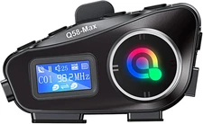 Motorcycle Bluetooth Headset with 500M Intercom, Dual BT5.3 Chip, IPX6 Waterproo