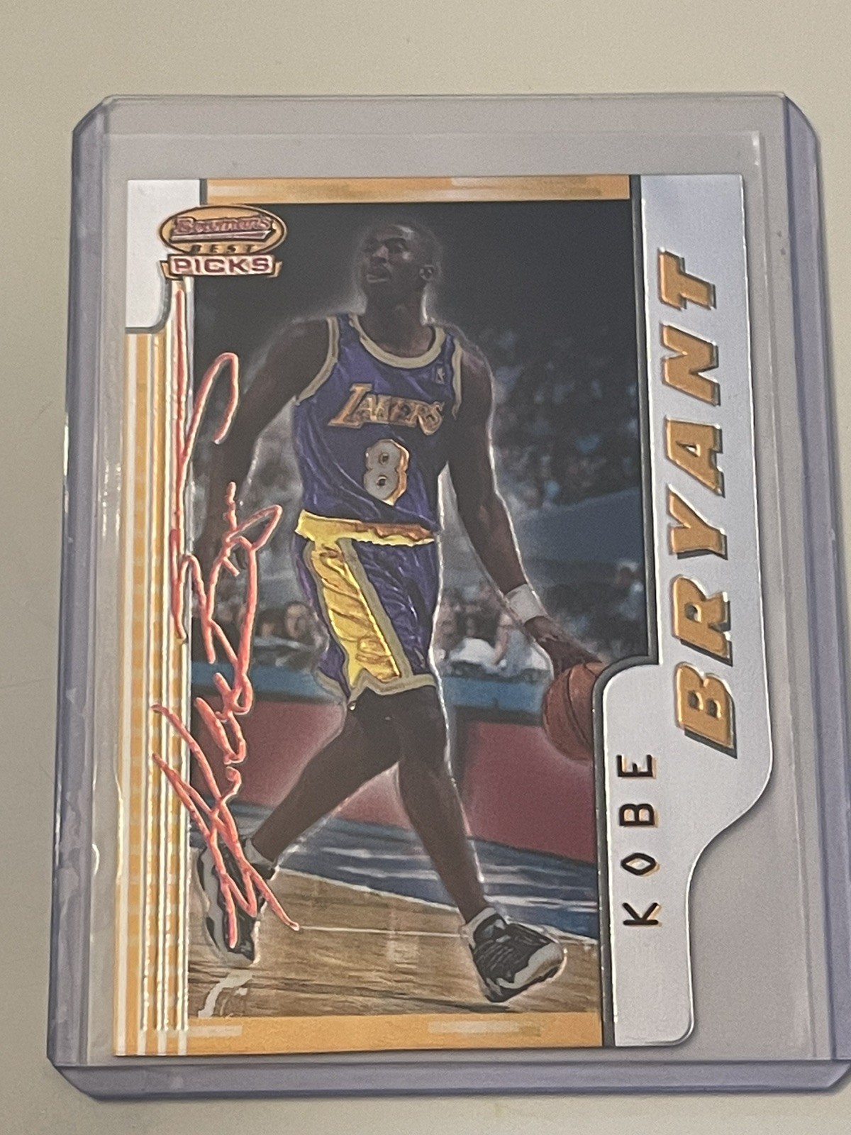 1996-97 KOBE BRYANT ROOKIE CARD BOWMAN’S BEST PICKS DIECUT #BP10