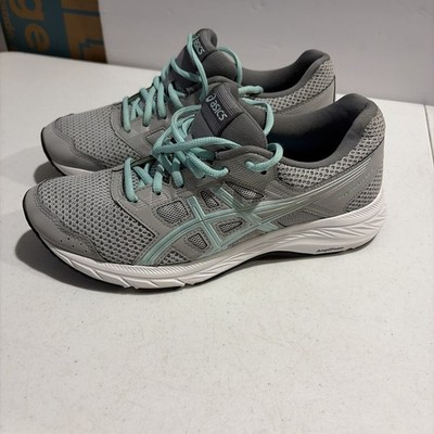 ASICS GEL CONTEND 7 GRAY RUNNING LADIES Size 8 SHOES