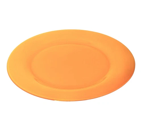 ARC Cristal D’Arques Durand France COLOR MOODS MELON Orange Glass Dinner Plate