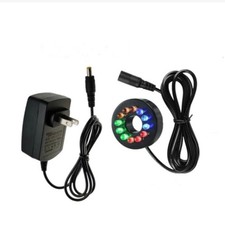 5 gal Glass Aquarium Self Cleaning Fish Tank Kit LED Light Color with Adapter US