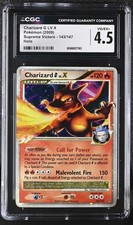 CGC 4.5 Charizard G LV.X 2009 Supreme Victors 143/147 Holo Pokemon Card