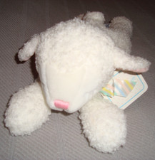 BRAND NEW EDEN WHITE BABY LAMB SHEEP 13 PLUSH TOY TAGS 1990s MWMTs