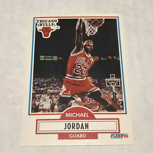 1990-91 Fleer - Michael Jordan #26 Black Line Above Biographical Information