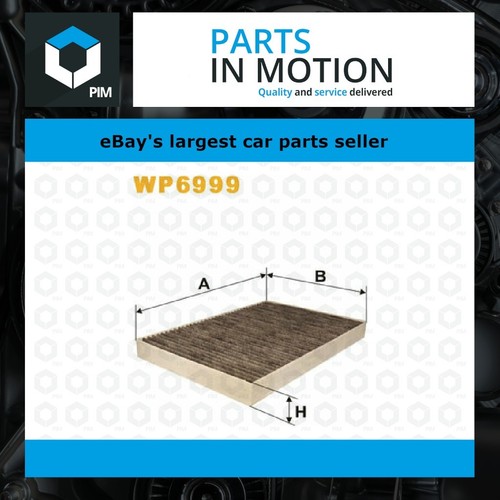 Pollen / Cabin Filter fits AUDI S4 B6, B7 4.2 03 to 09 Wix 4B0819439B 4B0819439C
