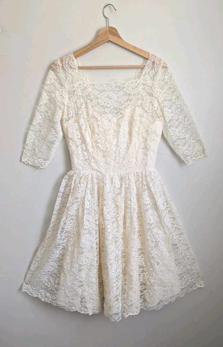 slim fit dress slacks Off Shoulder Court Train Short Sleeves Mermaid Lace Wedding Dress US8 / Custom Color main image 0