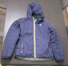 Piumino K-way Unisex Double Face Blu-verde Per Statura 164 Cm