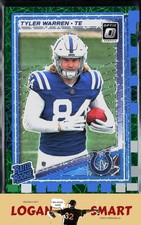 Tyler Warren 2025 Donruss Optic Green Velocity #234 RC Indianapolis Colts
