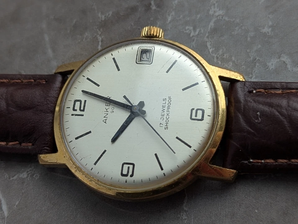 ⌚Reloj mecánico vintage ANKER 90 a prueba de golpes 17 joyas⌚ Foto 4 de 4