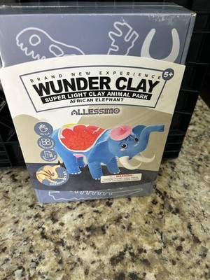 3D Air-Dry Clay Puzzle Elephant Model Kit, Build Jigsaw Assembly Puzzle, Ages 5+