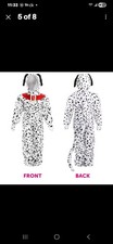 Dalmatian Print Children's 1 Piece Costume Size 8-10 Lot 886