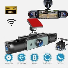4 Channel Wifi Dash Cam 1080P HD Driving Recorder G-Sensor Car Front Rear Camera
