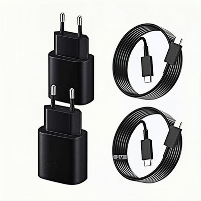 Pack of 2 25 W USB C Charger for Samsung, Super Fast Charger