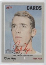 2019 Topps Heritage Real One Auto Red Ink 11/70 Rich Nye #ROA-RN Auto 0t2