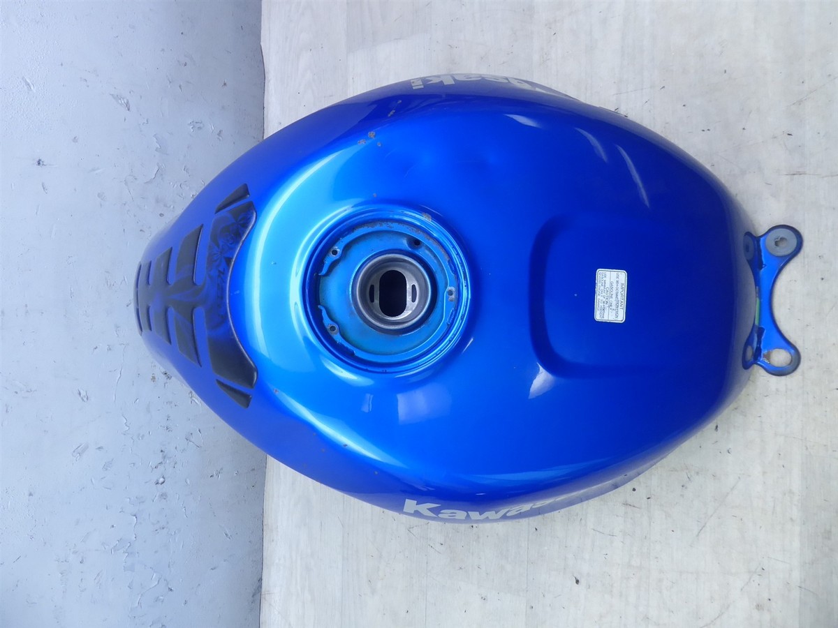 2008 Kawasaki ZZR600 J1 ZX6J K21098) blue gas petrol fuel tank | eBay
