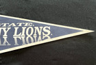 VTG. 1970's PENN STATE UNIVERSITY Felt Pennant 30" x 12" Blue/White   WE ARE !!. — photo 3