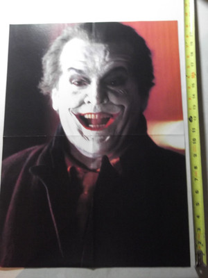 Jack Nicholson Joker Batman movie + Swamp Thing 2 Poster lot Vtg 1980's 90's