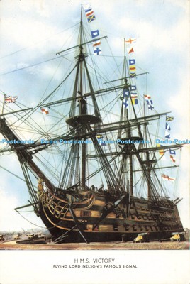 D270187 H M S Victory Flying Lord Nelson Famous Signal
