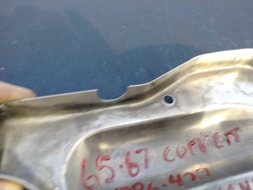 65/67 corvette 396 427 chrome top ignition shield cover GM 425 390 400 435 - Picture 11 of 18