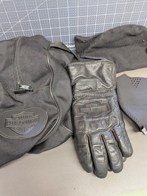 Harley-Davidson Gauntlet Gloves, Duffel Bag & Riding Gear Set (2000s)