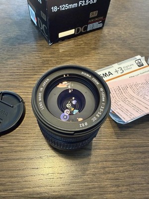 Sigma DC 18-125mm 1:3,5-5,6 Zoomobjektiv für Nikon F AF/MF 62mm