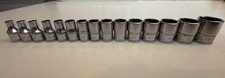 Snap-on 15pc 1/4” Drive Metric Shallow Socket Set 4-16mm TMM USA Unused
